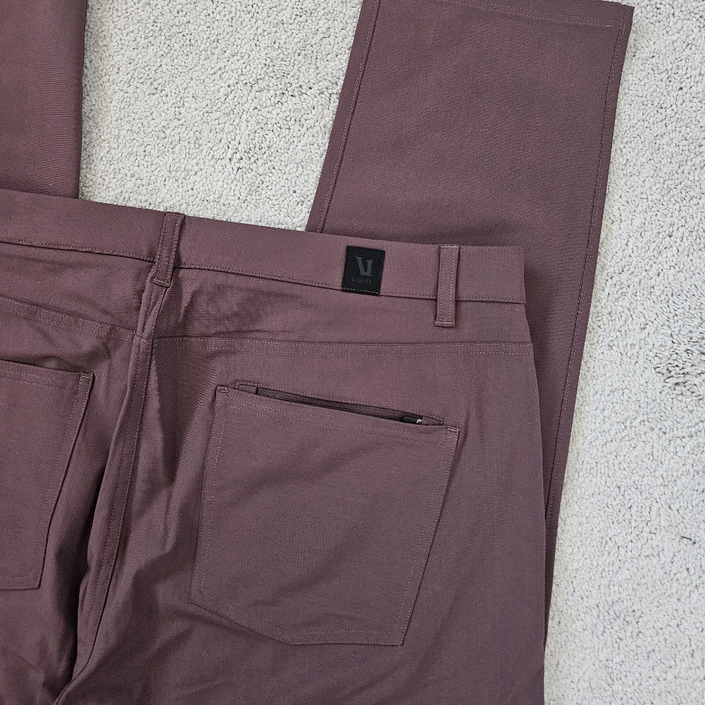NWT Vuori | Meta Pant Athletic Slim Fit Chesnut 32", Mens 38 - Picture 9 of 10
